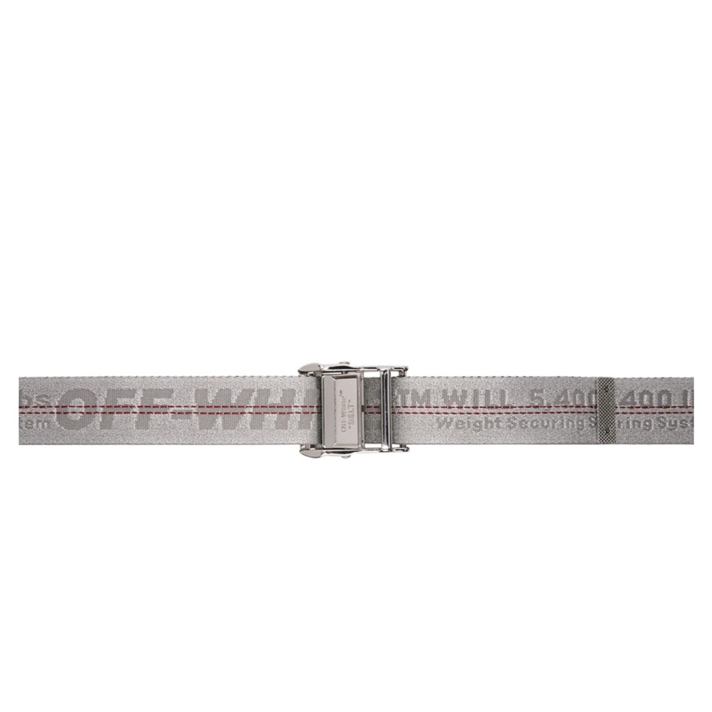 Off White | Silver Classic Industrial Belt